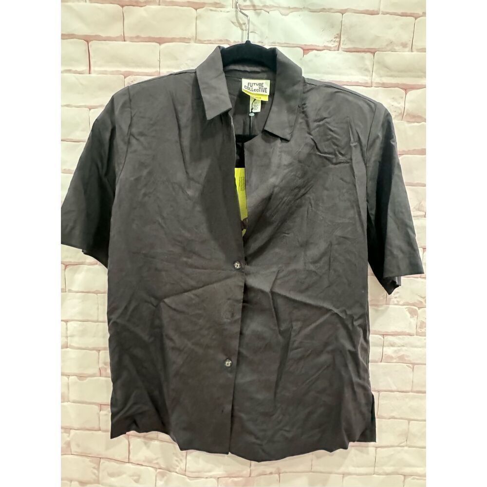 Future collective‎ women black blouse size xs